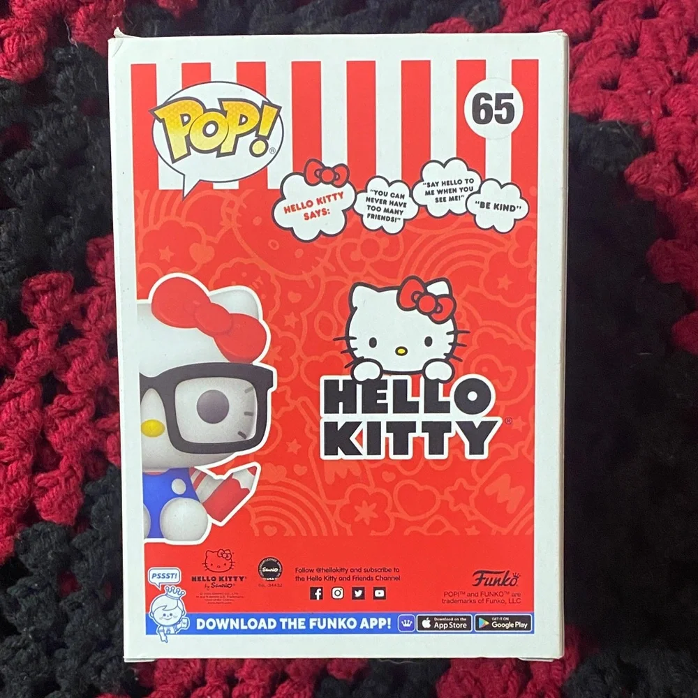 Funko Hello Kitty Flocked Figure with Red Bow - Picture 3 of 4